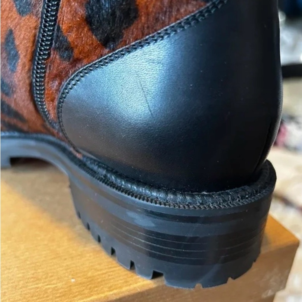 Christian Louboutin Black and Brown Spiked Boots - Picture 8 of 11